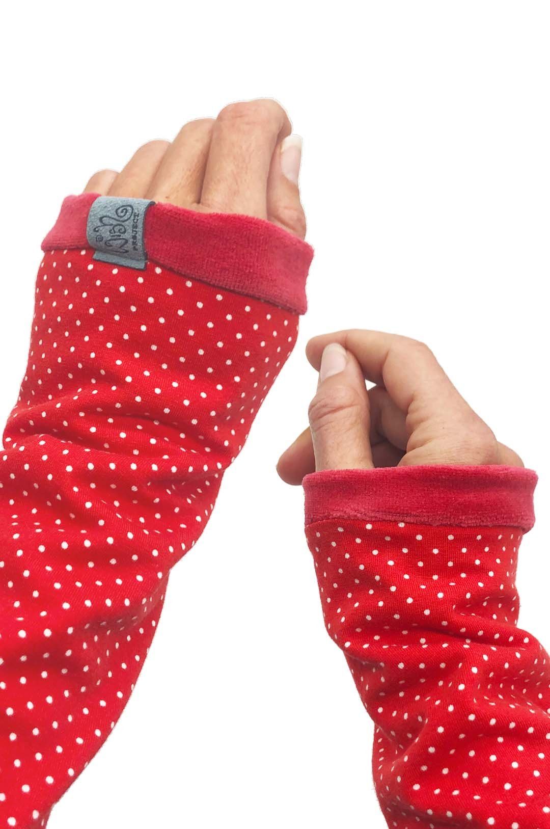 Wishproject® Armstulpen Damen Pulswärmer, Klassik Gepunktet günstig online kaufen