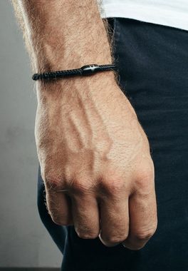 Akitsune Armband Silvus Nylonarmband - Mattschwarz - Schwarz 22,50cm