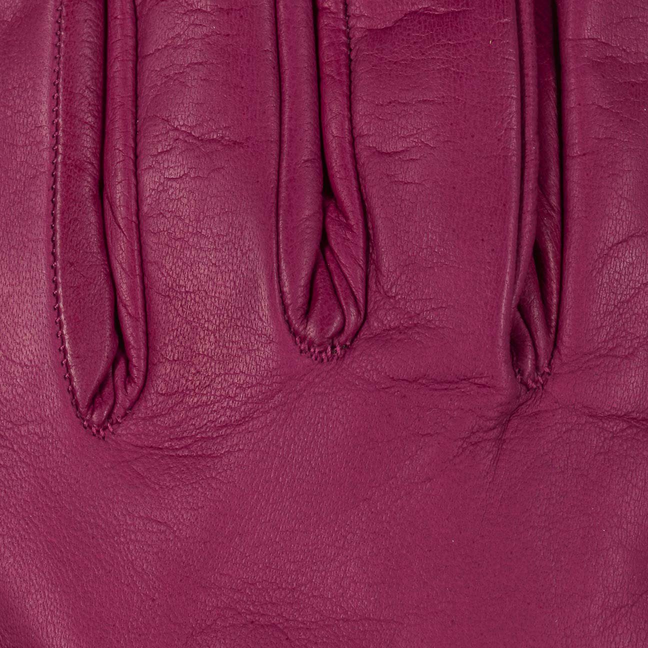 Caridei Lederhandschuhe (1-St) Fingerhandschuhe mit Futter, Made in Italy