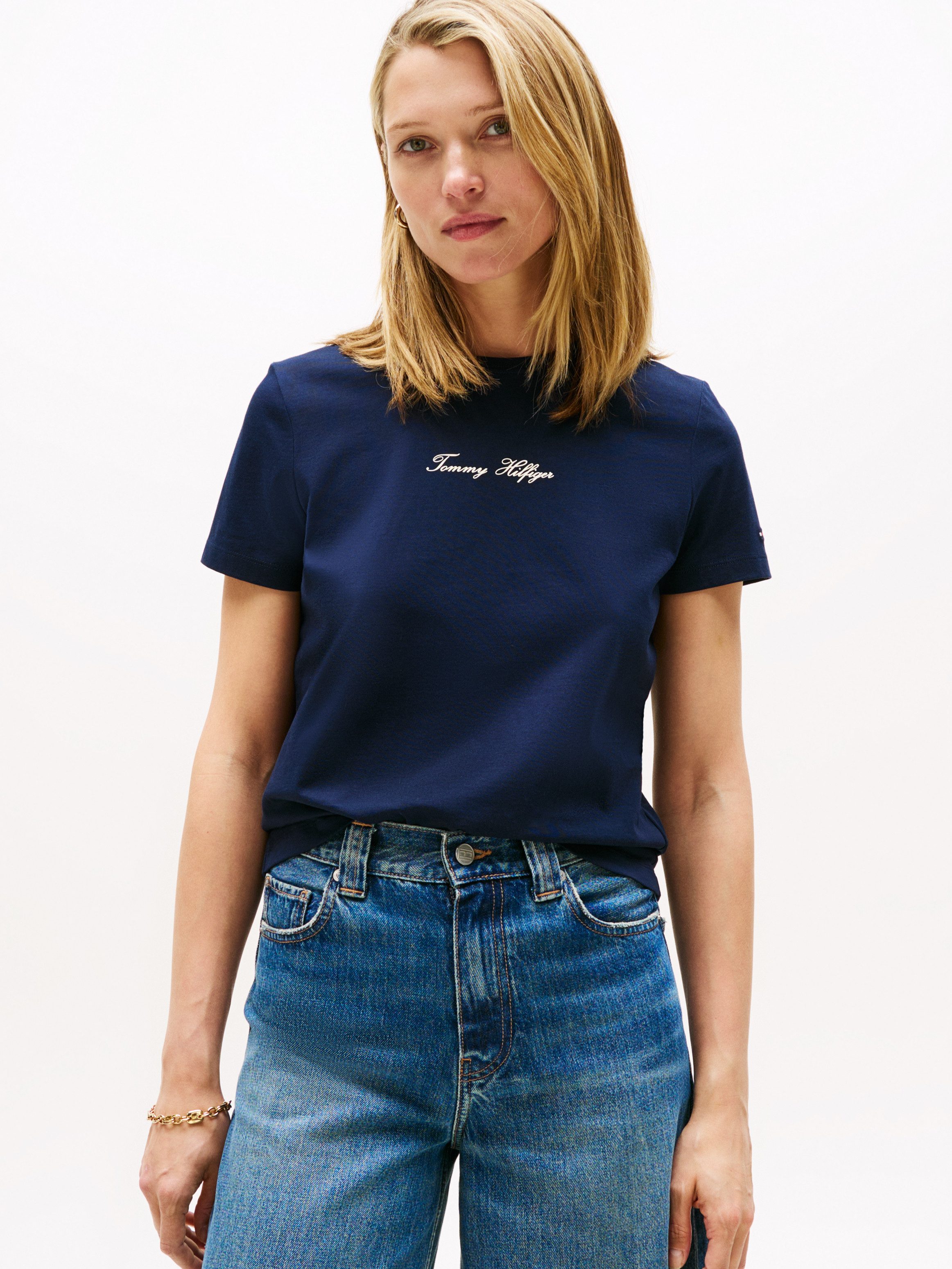 Tommy Hilfiger Kurzarmshirt CLASSIC SCRIPT REG günstig online kaufen