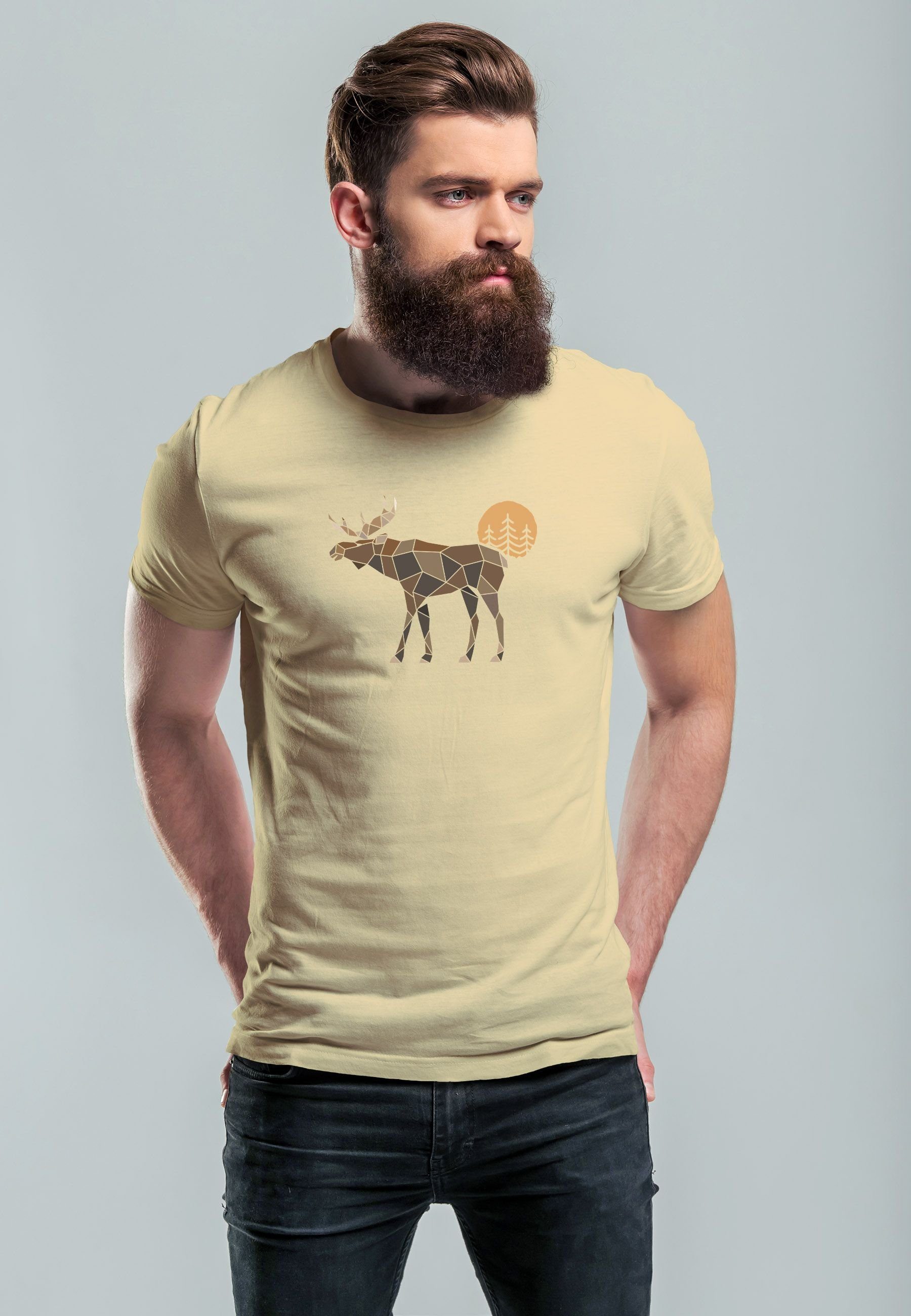 Neverless Print-Shirt Herren T-Shirt Shirt Printshirt günstig online kaufen