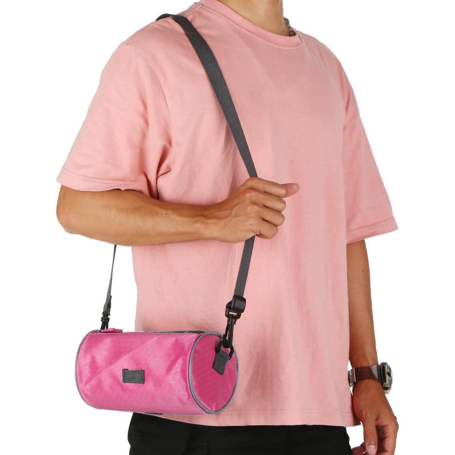 LuxusKollektion Fahrrad-Gepäckträger Fahrrad Lenkertasche wasserdicht Telefonhalterung Rose Rouge