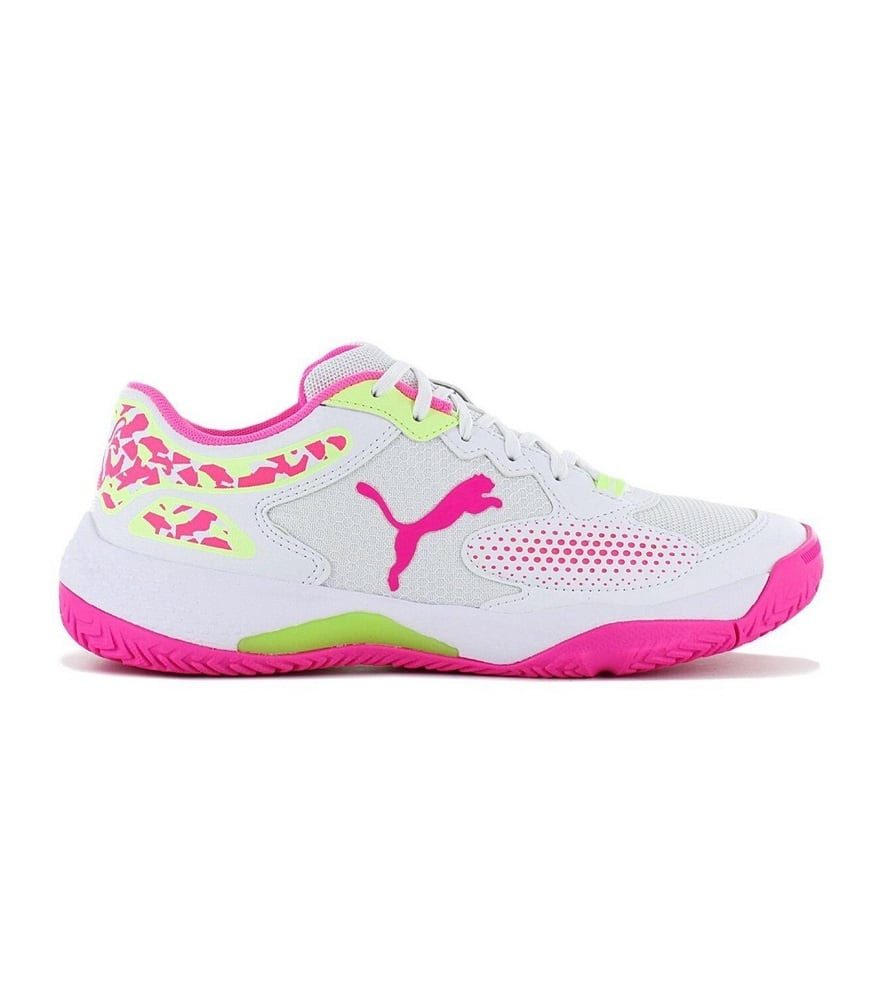PUMA Solarcourt RCT Padel/Allcourt weiss/violett Herren Tennisschuh