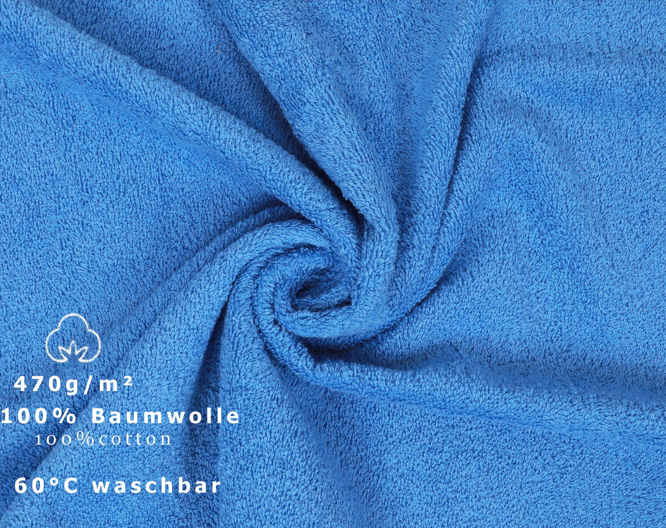 Handtuch-Set Handtücher-Set-100% 100% PREMIUM teiliges Betz Betz Baumwolle, Set Baumwolle, -6 Handtuch hellblau (6-tlg)