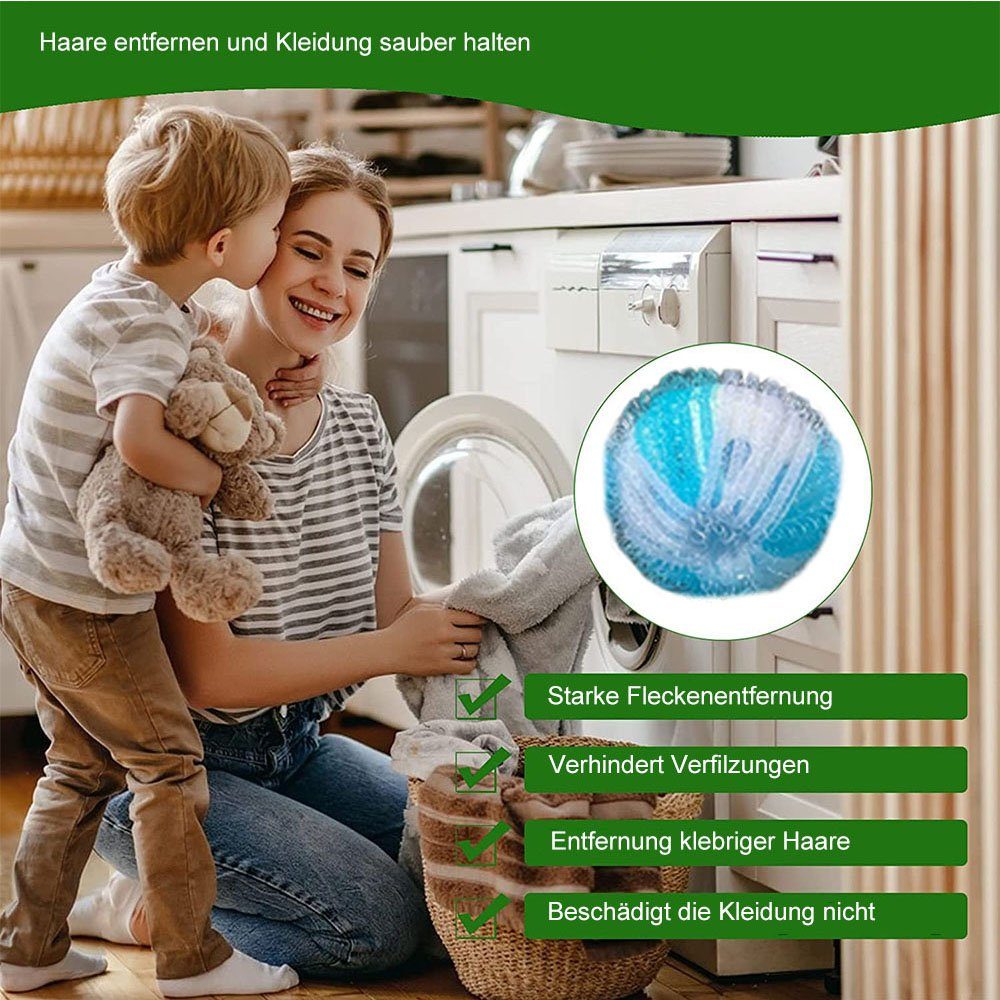 NUODWELL Wäschekugel 16 Stücke Tierhaarentferner , Tierhaarentferner Waschmaschine