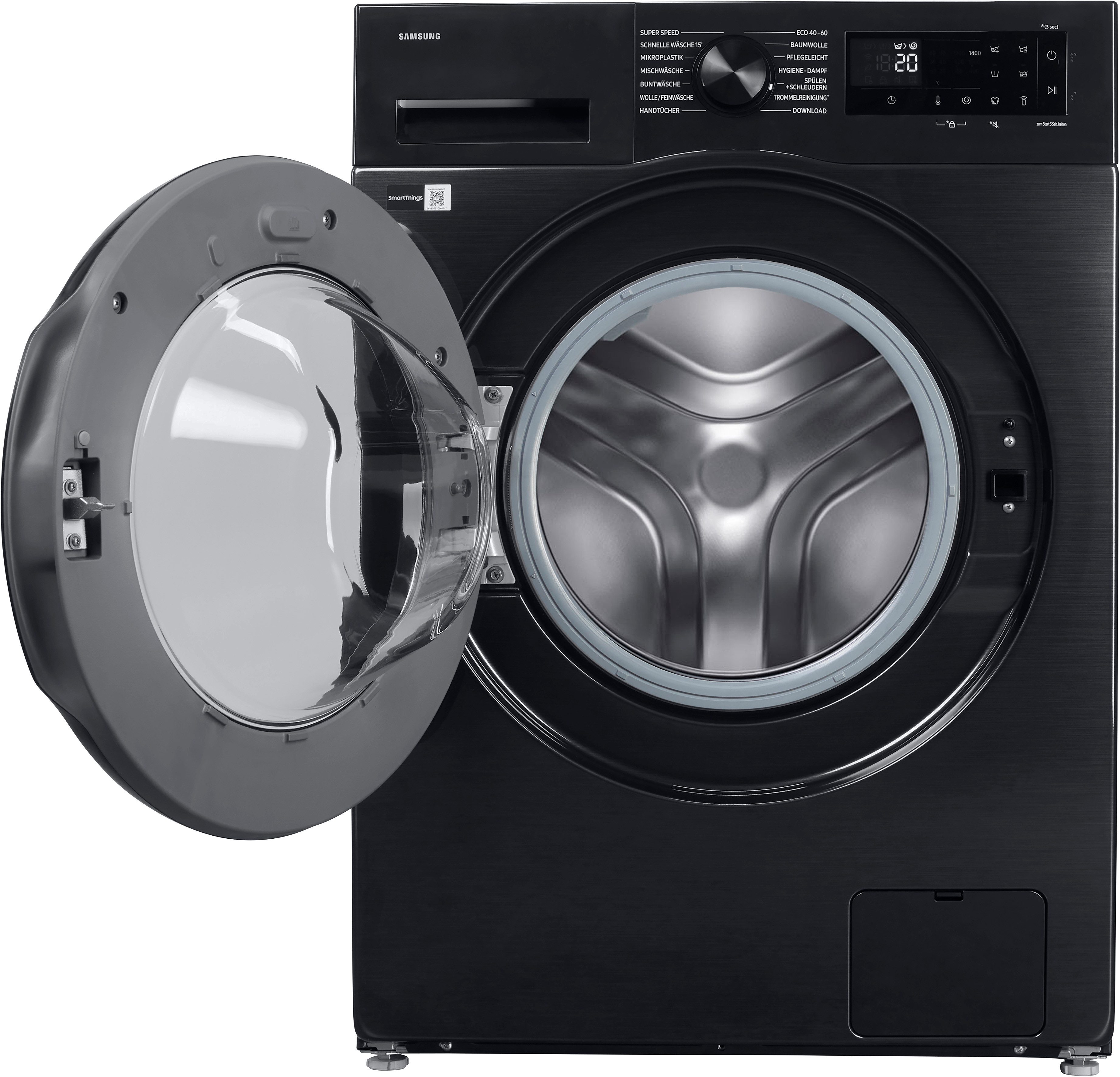 Samsung Waschmaschine WW5000F WW1EFG5U34ABEG, 10 kg, 1350 U/min, AI Ecobubbleᵀᴹ - Effizient und schonend waschen