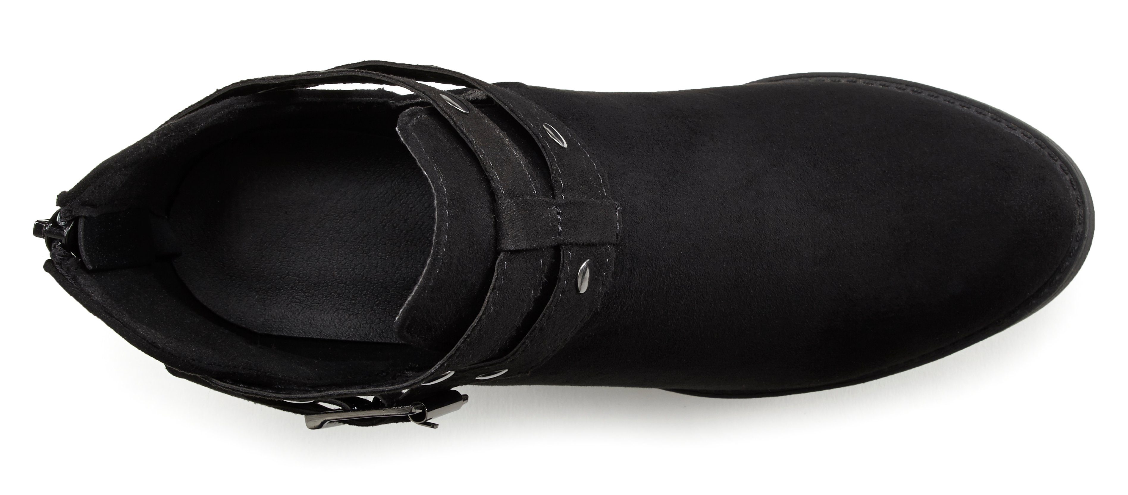 LASCANA Cowboy Stiefelette Cowboy Boots, Western Stiefelette, Ankleboots mit Zierschnalle VEGAN