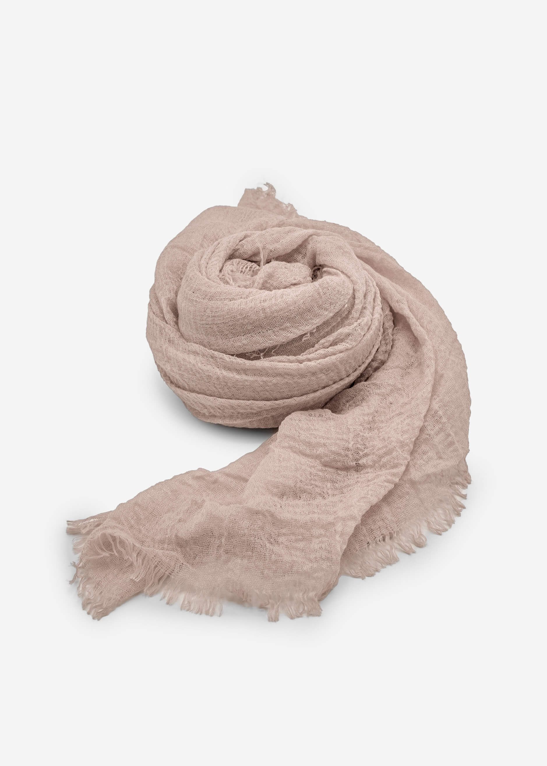 SASSYCLASSY Schal Musselin Schal für Damen, Weicher Schal aus Viskose mit ausgefransten Enden