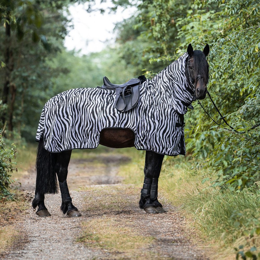 HKM Pferde-Fliegendecke HKM Fliegenausreitdecke Zebra