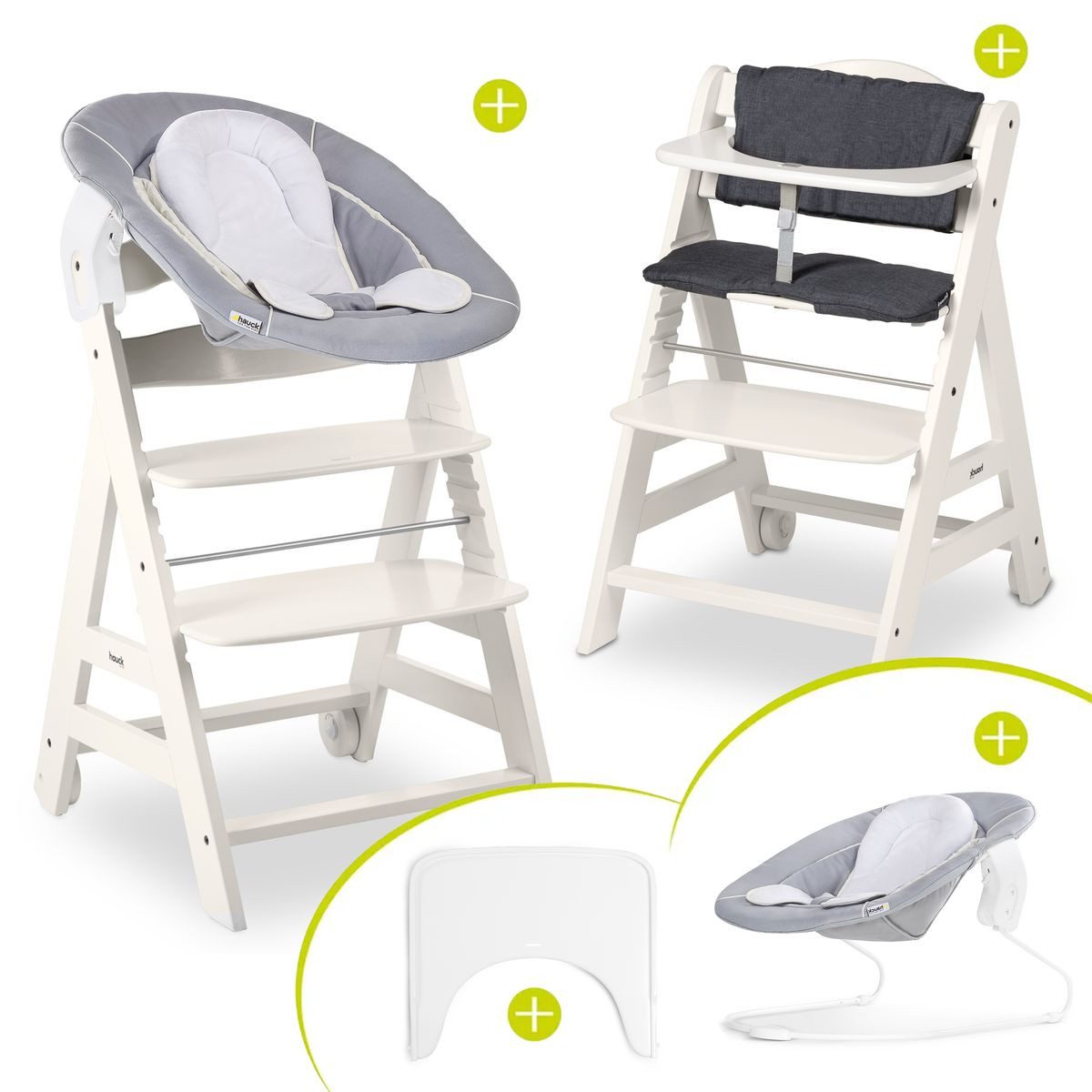 Hochstuhl Beta Plus White - Newborn Set