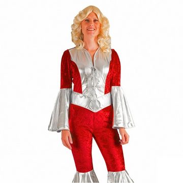 Lipta TDP Kostüm 70er Jahre Overall - Dancing Queen Kostüm Rot