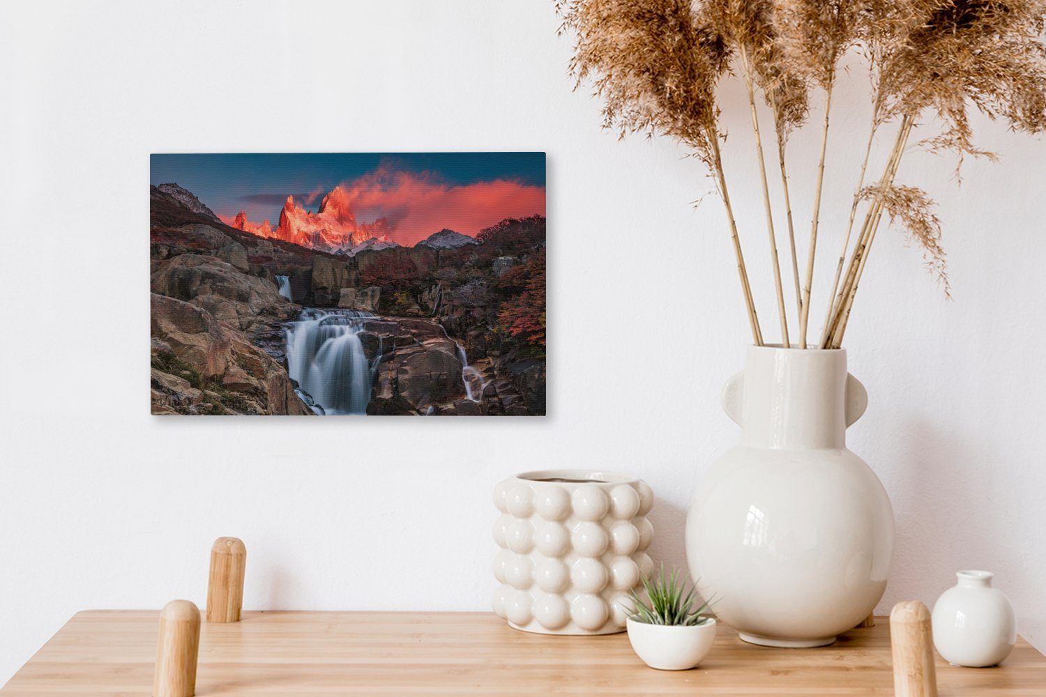 OneMillionCanvasses® Leinwandbild Fitz Roy, in 30x20 cm Argentinien, Patagonien, St), Wanddeko, (1 Wandbild Leinwandbilder, Aufhängefertig