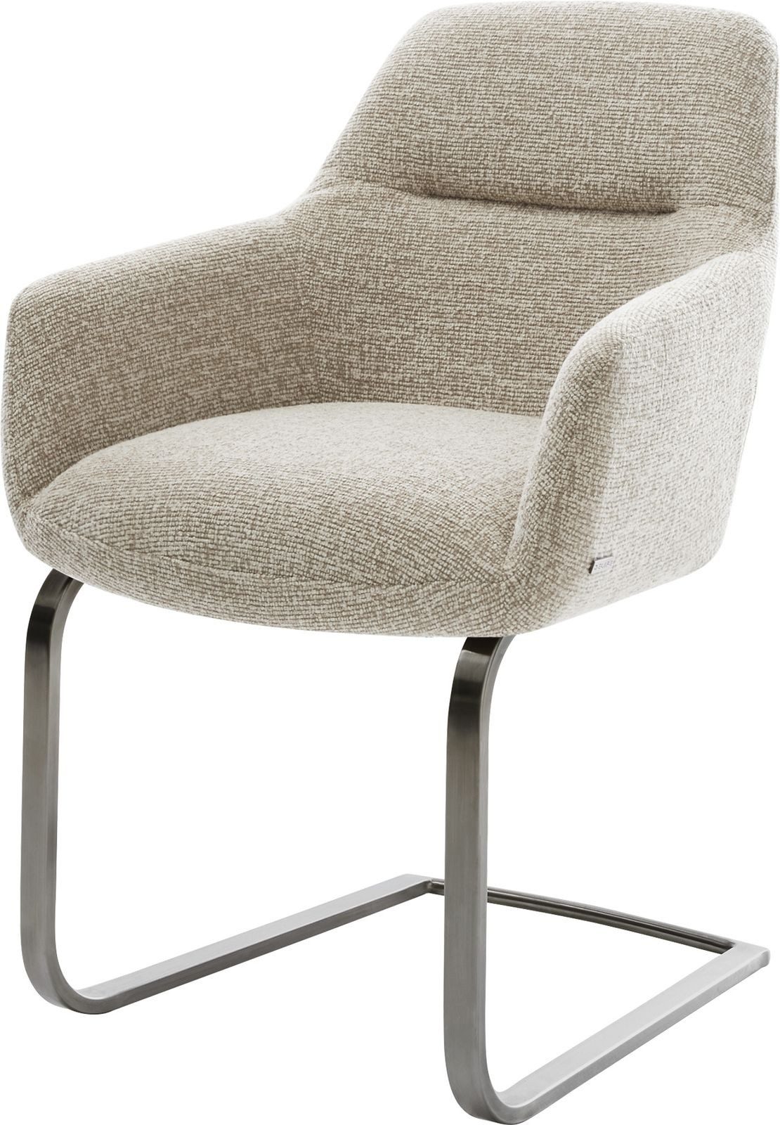 DELIFE Polsterstuhl Pejo-Flex, Freischwinger flach Graphit günstig online kaufen