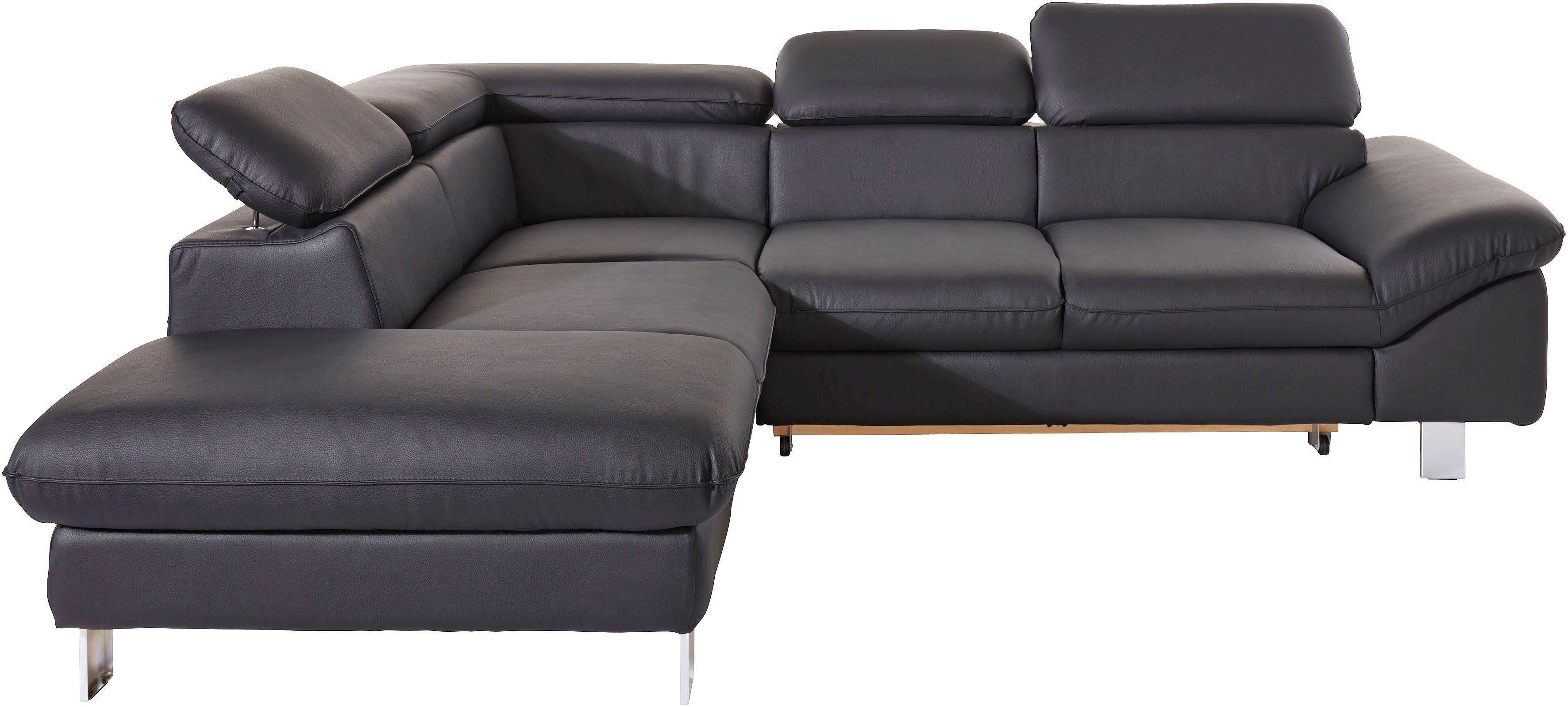 COTTA Ecksofa Driver L-Form, mit Kopfteilverstellung, wahlweise mit Bettfunktion & Bettkasten