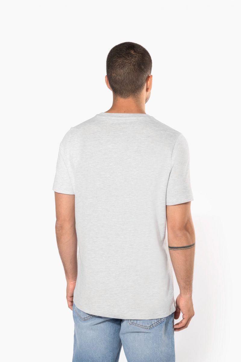 Kariban Rundhalsshirt Kurzarm-Vintage-T-Shirt für Herren