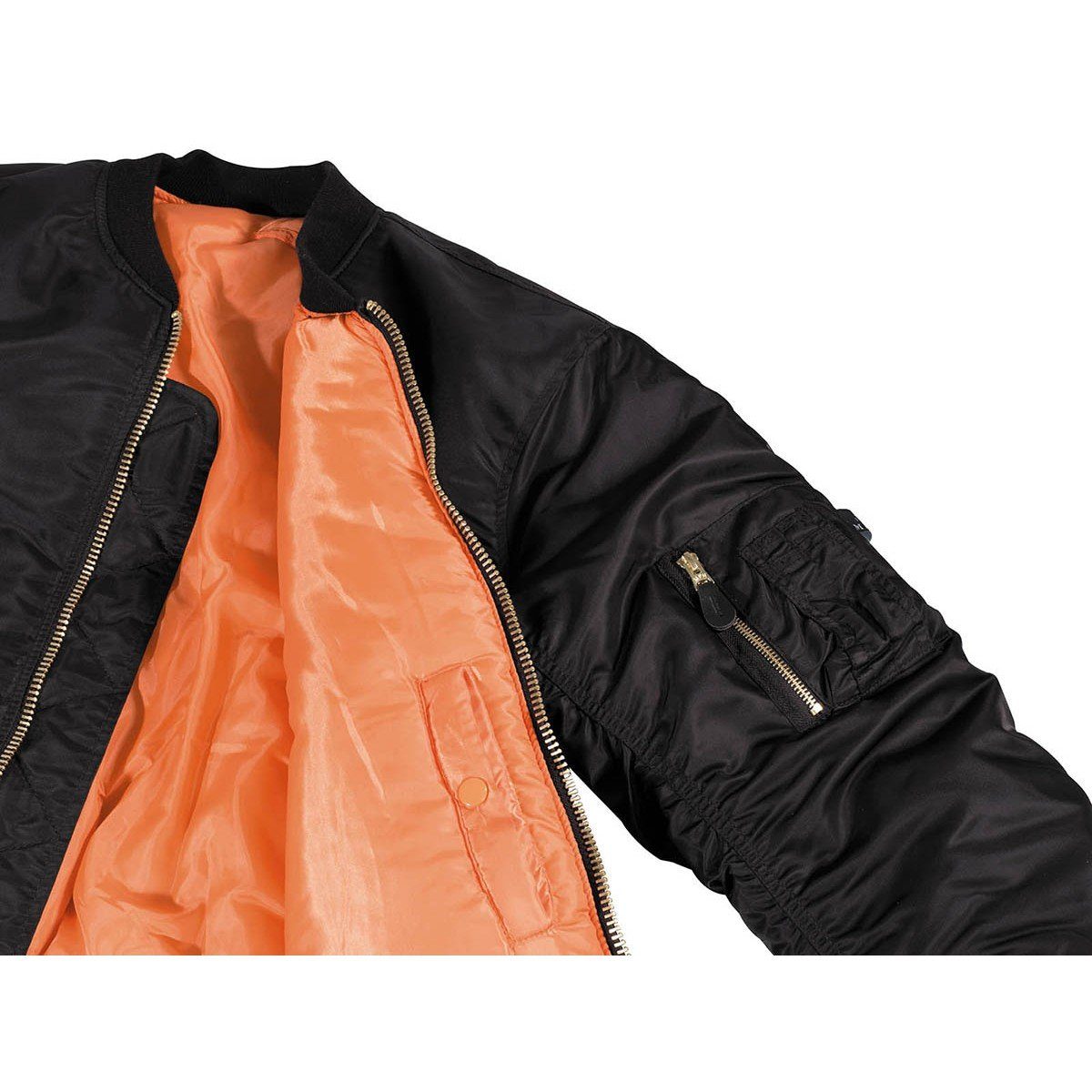 MFH Outdoorjacke US Pilotenjacke MA1, schwarz – Bild 3 von 4