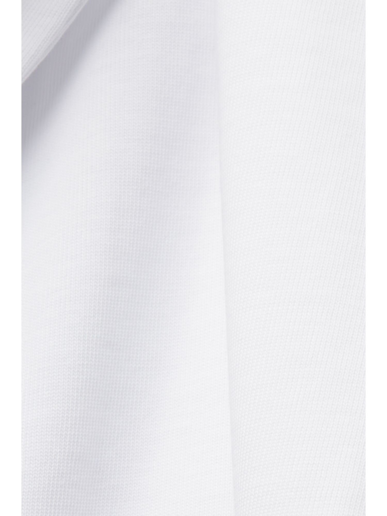 Jersey-T-Shirt WHITE (1-tlg) Baumwolle mit Esprit Print, T-Shirt 100%