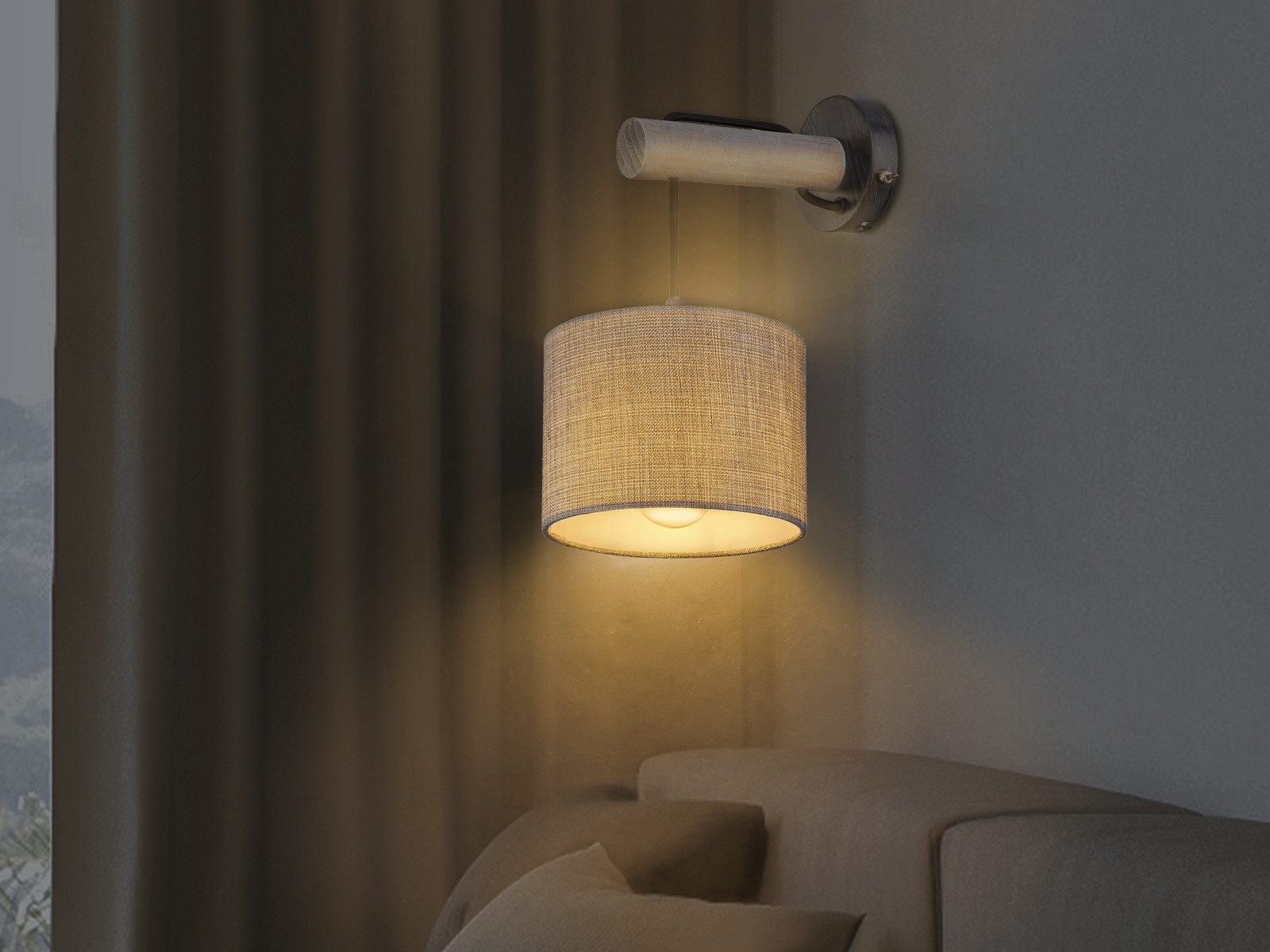 GLOBO LIGHTING LED Wandleuchte, Dimmfunktion, LED wechselbar, über Schalter günstig online kaufen