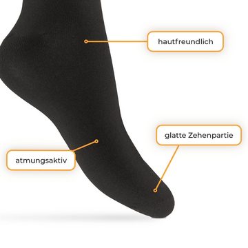 hemmy Fashion Sneakersocken Herrensocken Basic Socken (4-Paar, 4 Paar) Sneaker - Kurz Socken "Schwarz" hoher Baumwollanteil