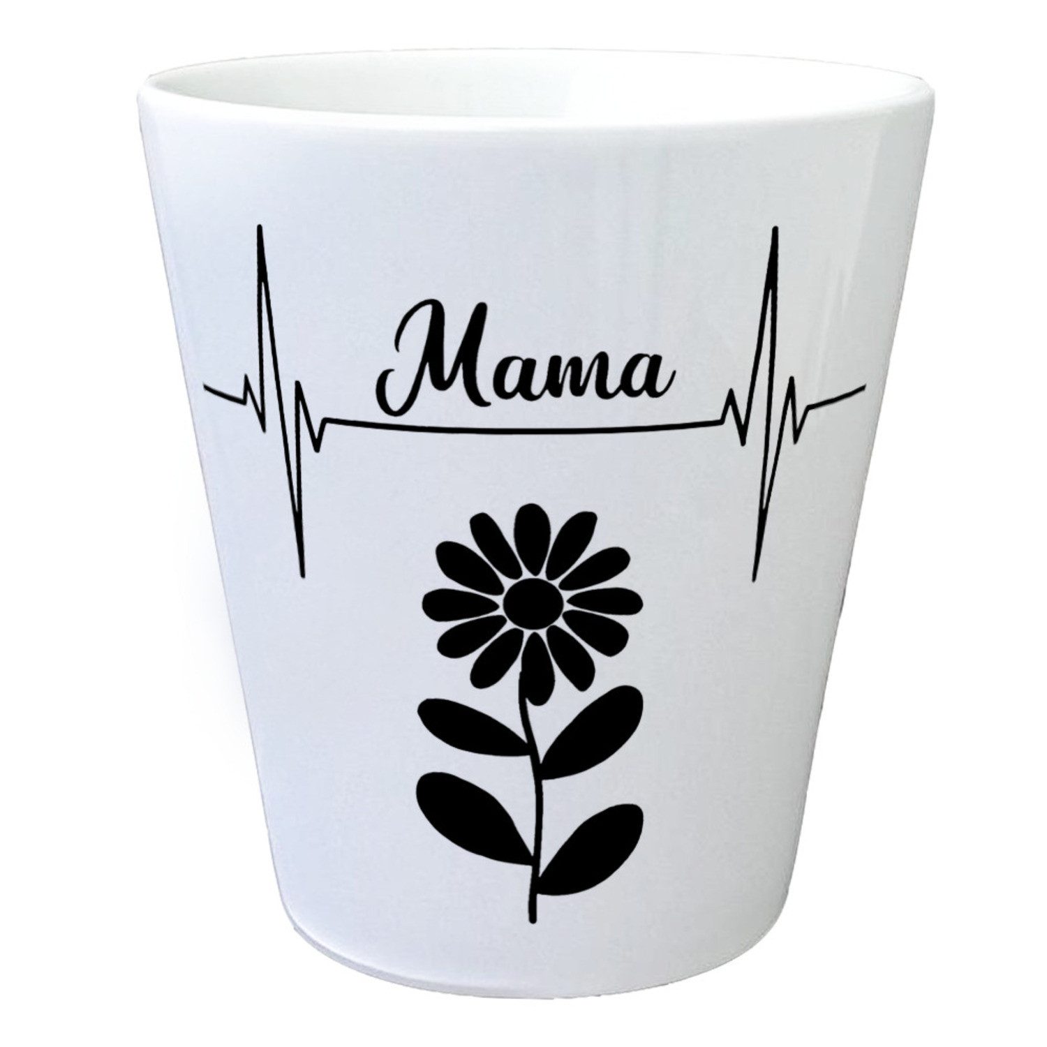 speecheese Blumentopf Mama Herzschlag mit Blume Blumentopf für Mütter