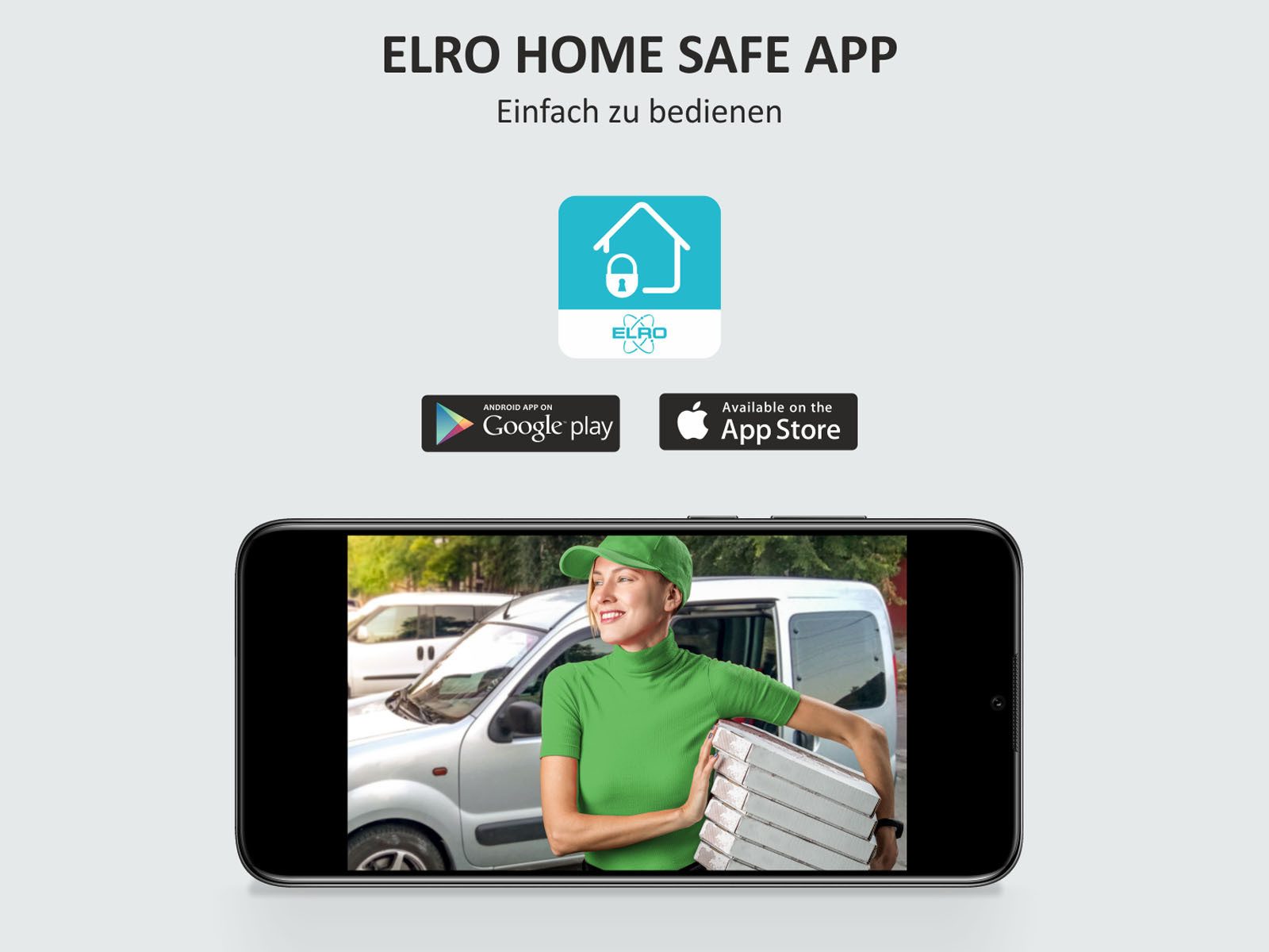 Elro Video-Türsprechanlage (Innenbereich, Außenbereich, IP Klingelanlage 2 Familienhaus, Tür-Klingel Sprechanlage mit Kamera) – Bild 5 von 5