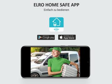 Elro Video-Türsprechanlage (Innenbereich, Außenbereich, IP Klingelanlage 2 Familienhaus, Tür-Klingel Sprechanlage mit Kamera)