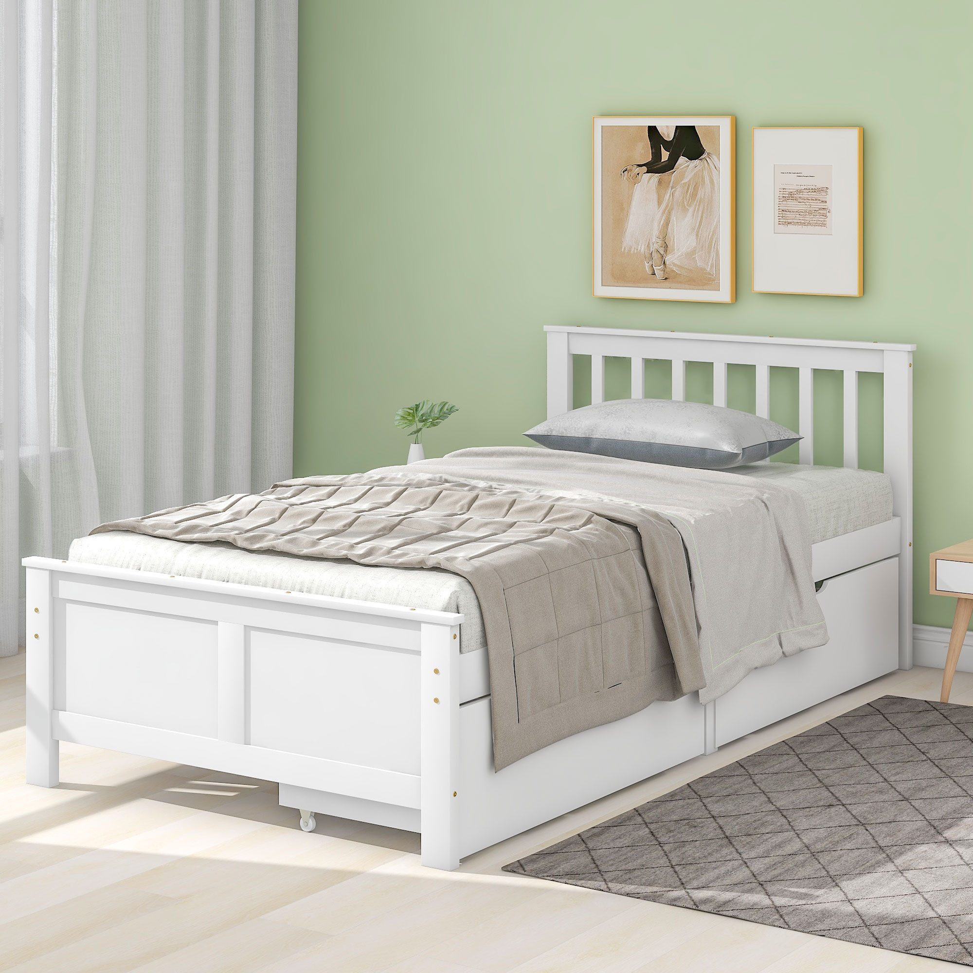 TavilaEcon Holzbett Doppelbett, Jugendbett, Erwachsenenbett mit günstig online kaufen