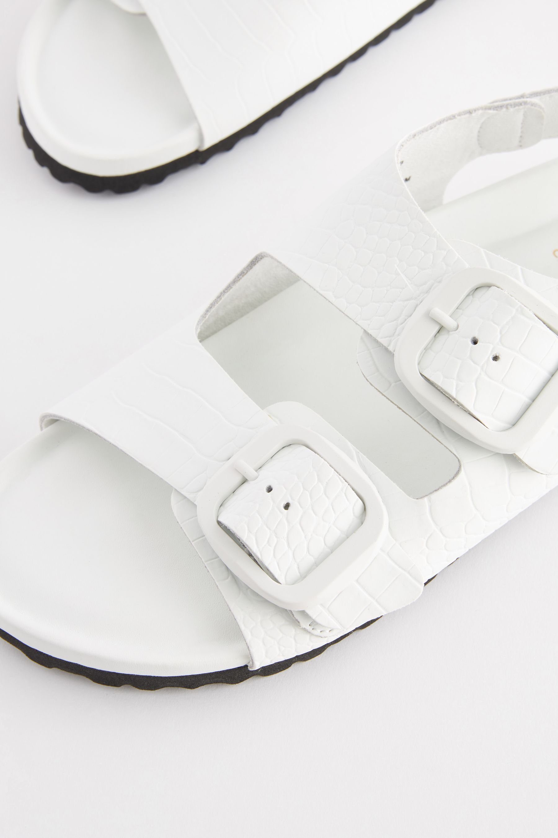 Next Ledersandalen mit Fersenriemen und Fußbett günstig online kaufen