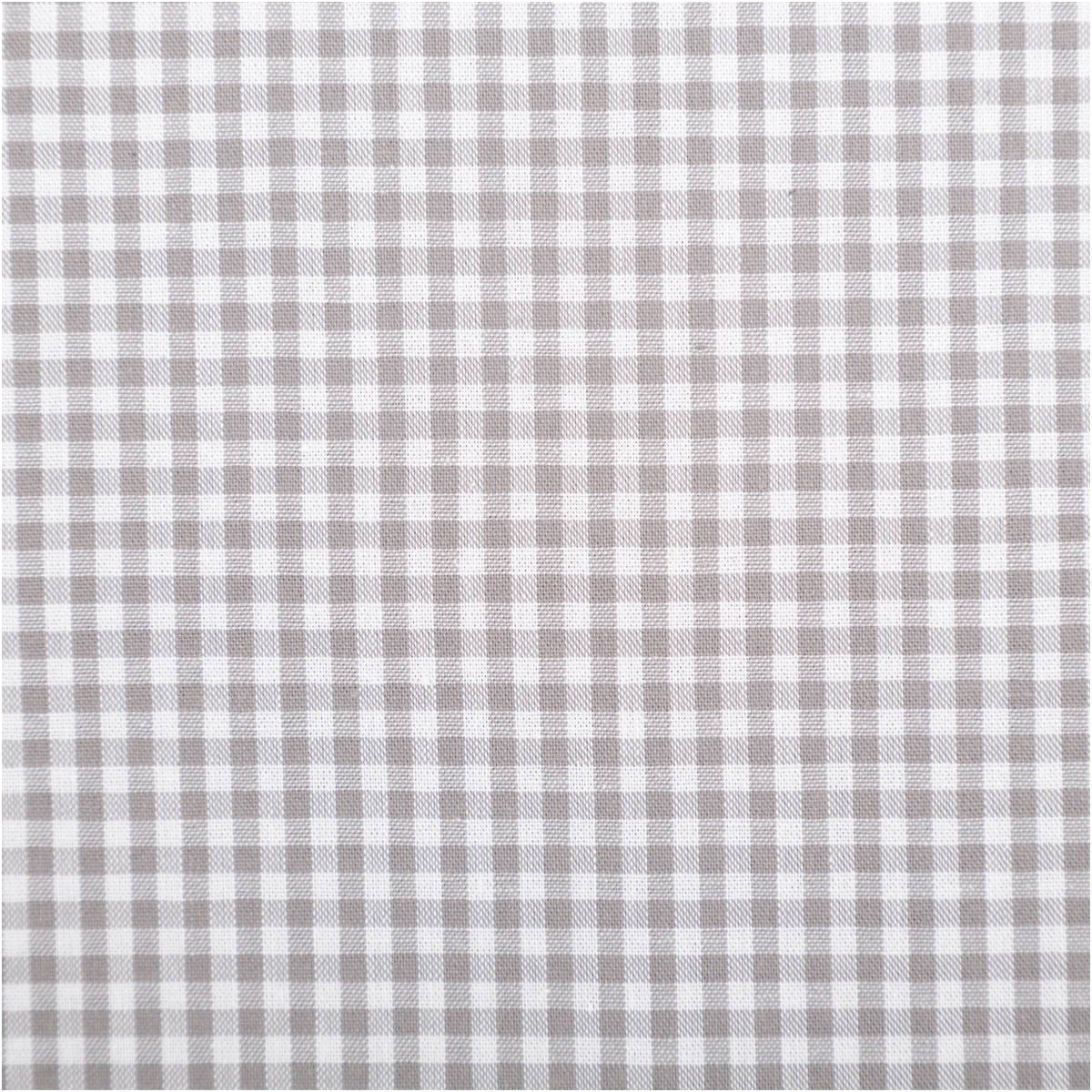 SCHÖNER LEBEN. Stoff Popeline Meterware Karos grau weiß 2,7 mm 144 cm, allergikergeeignet