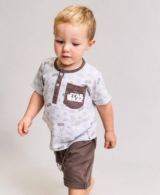 Star Wars T-Shirt & Shorts (2-tlg) Baby Sommeroutfit Gr. 80 - 98 cm