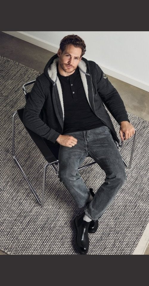 Hajo Sweatjacke H KapuzenjackeSherpa-Fleece anthrazitmelange günstig online kaufen