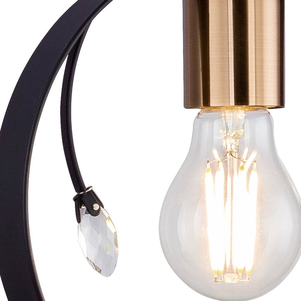 etc-shop Pendelleuchte, Leuchtmittel nicht inklusive, Ring Beleuchtung Design Vintage Decken Zimmer Hänge Wohn Lampe