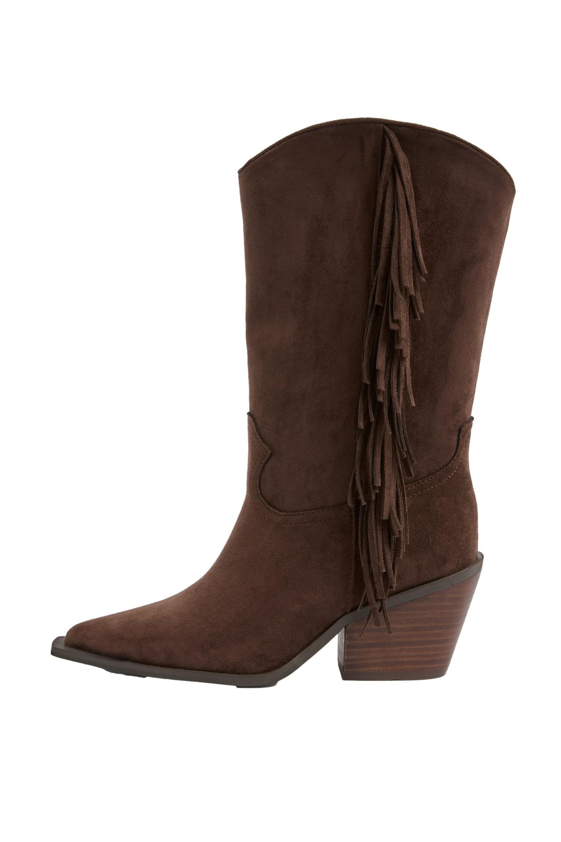 LIPSY Lipsy wadenhohe Cowboystiefel, Perlen, Brautmode Westernstiefel (1-tlg)