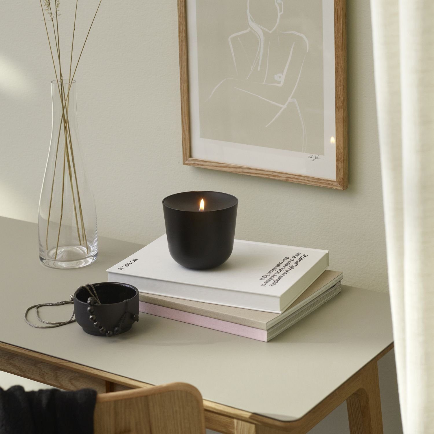 Stelton Windlicht Solis Schwarz