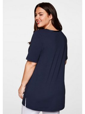 Sheego Longshirt Große Größen mit Raffung