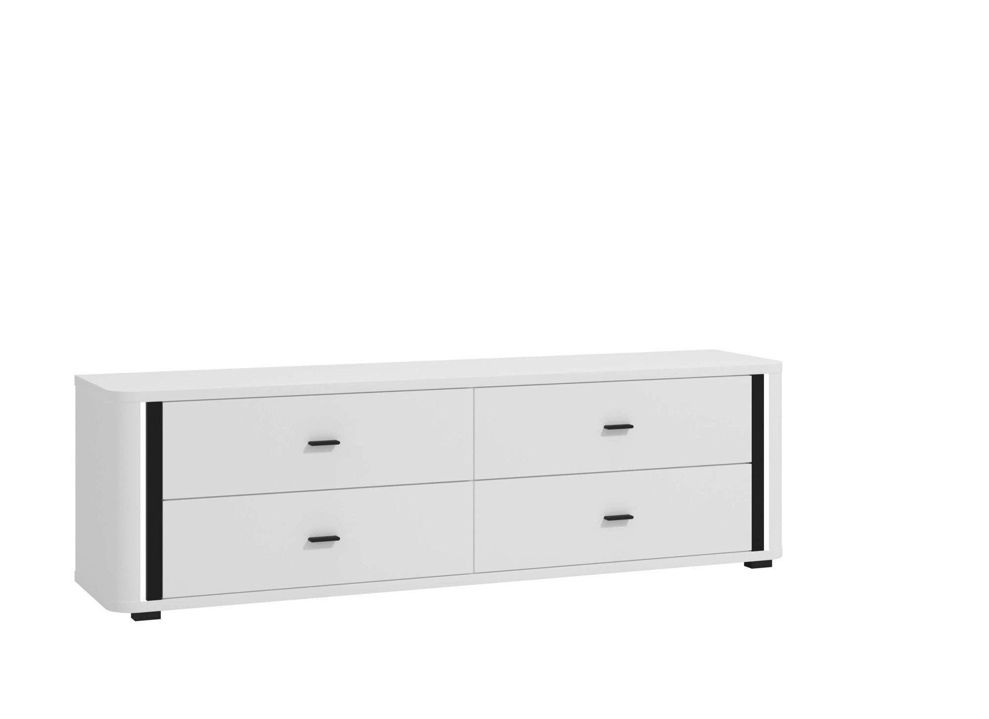 INOSIGN TV-Bank York, TV-Kommode, TV-Schrank, TV-Bank, mit 4 geräumigen Schubladen, Breite 176,5 cm, wandmontage