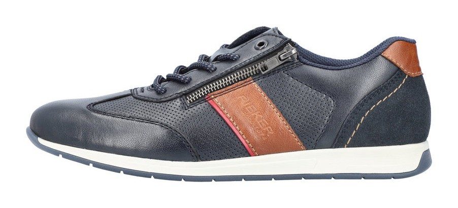 Rieker Sneaker mit Reißverschluss, Freizeitschuh, Halbschuh, Schnürschuh