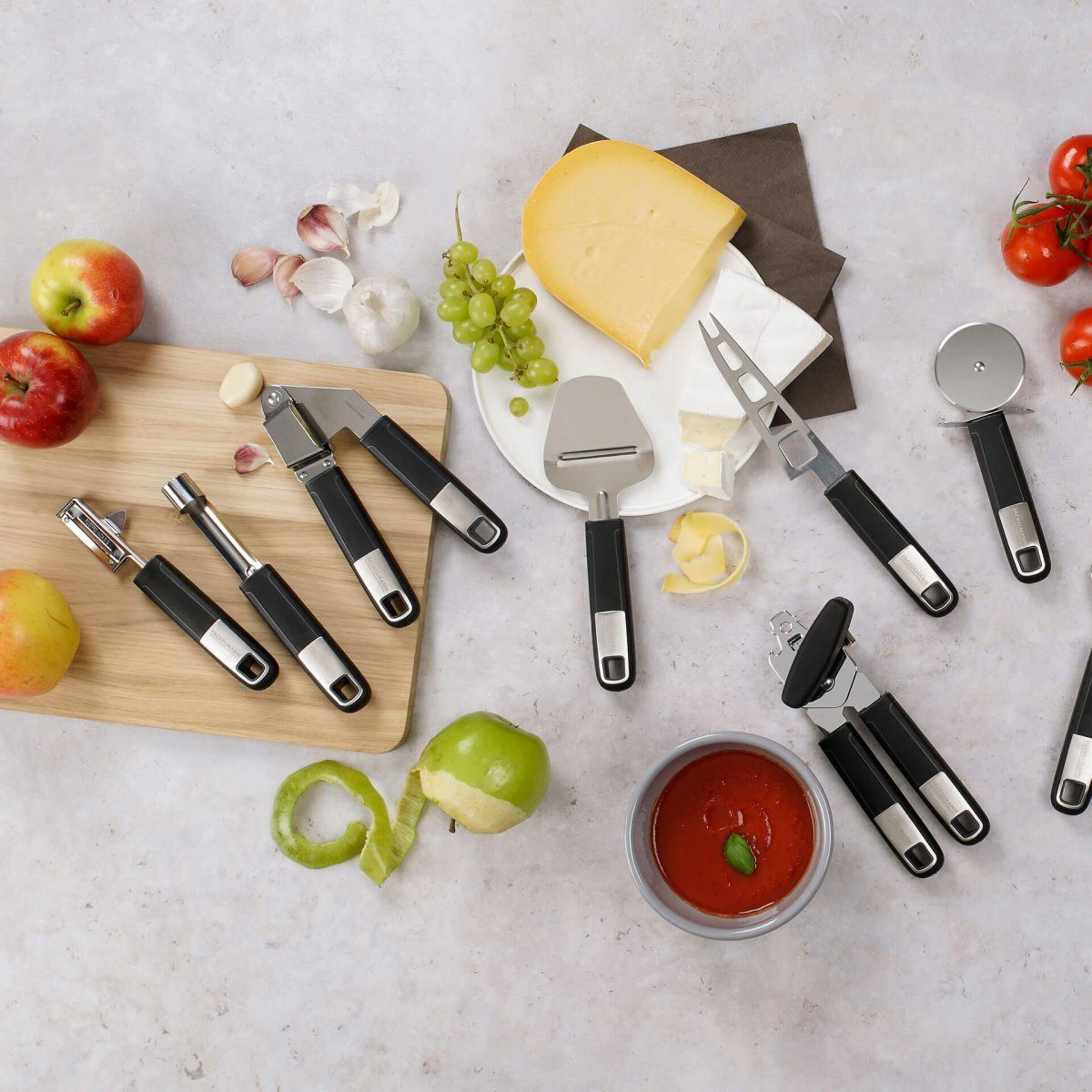 FACKELMANN Dosenöffner mit Soft-Touch, Drehgriff