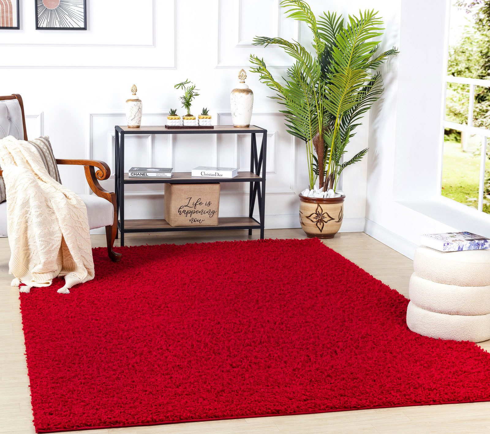 Livabliss Hochflor-Teppich BORACAY, rechteckig, Höhe: 37 günstig online kaufen