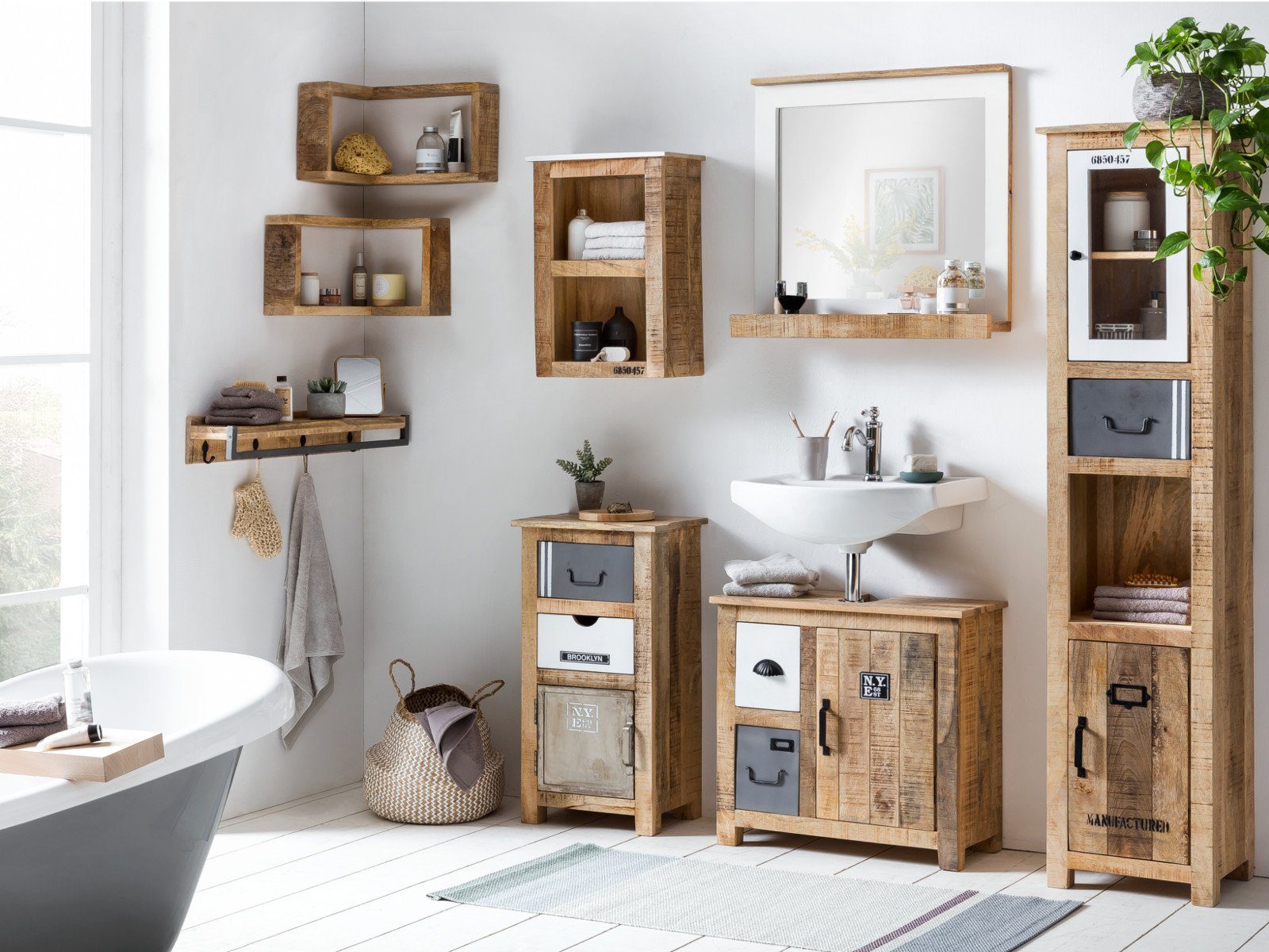 massivum Wandregal Eckregal Pune günstig online kaufen