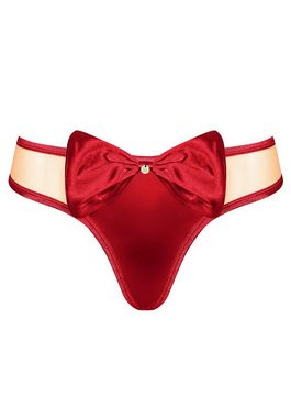 Obsessive Stringtanga Rubinesa Tanga mit Satin-Schleife - rot (1-St) Satinschleife