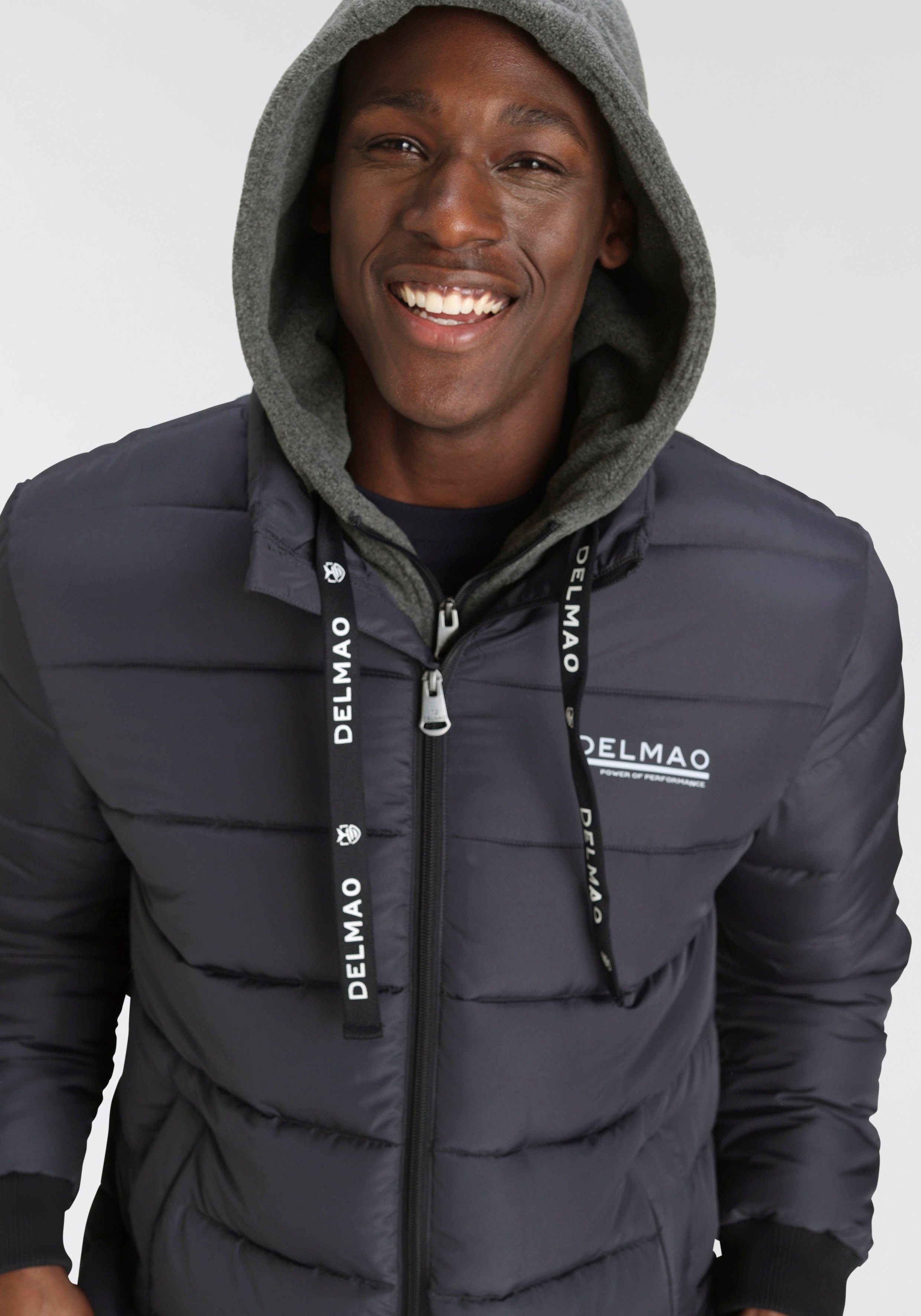 DELMAO Steppjacke für Übergang und kalte Tage, mit Fütterung, wasserabweisend