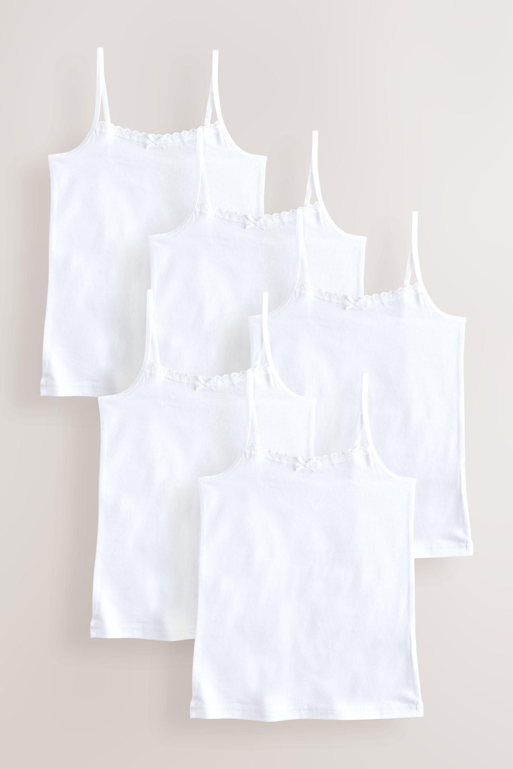 Next Trägertop Trägertops mit elastischen Trägern, 5er-Pack (5-tlg)