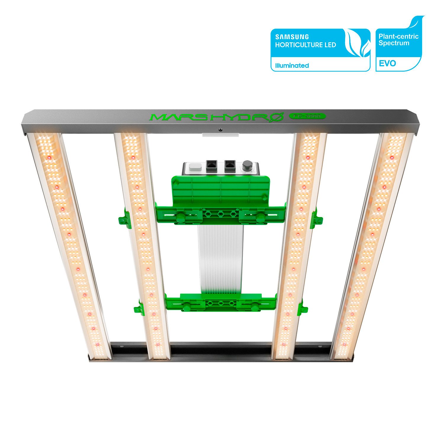 Mars Hydro Pflanzenlampe Mars Hydro FC-Serie Serie LED Growlampe, LED fest integriert, FC3000 EVO LED Lampe mit Vollspektrum 300W