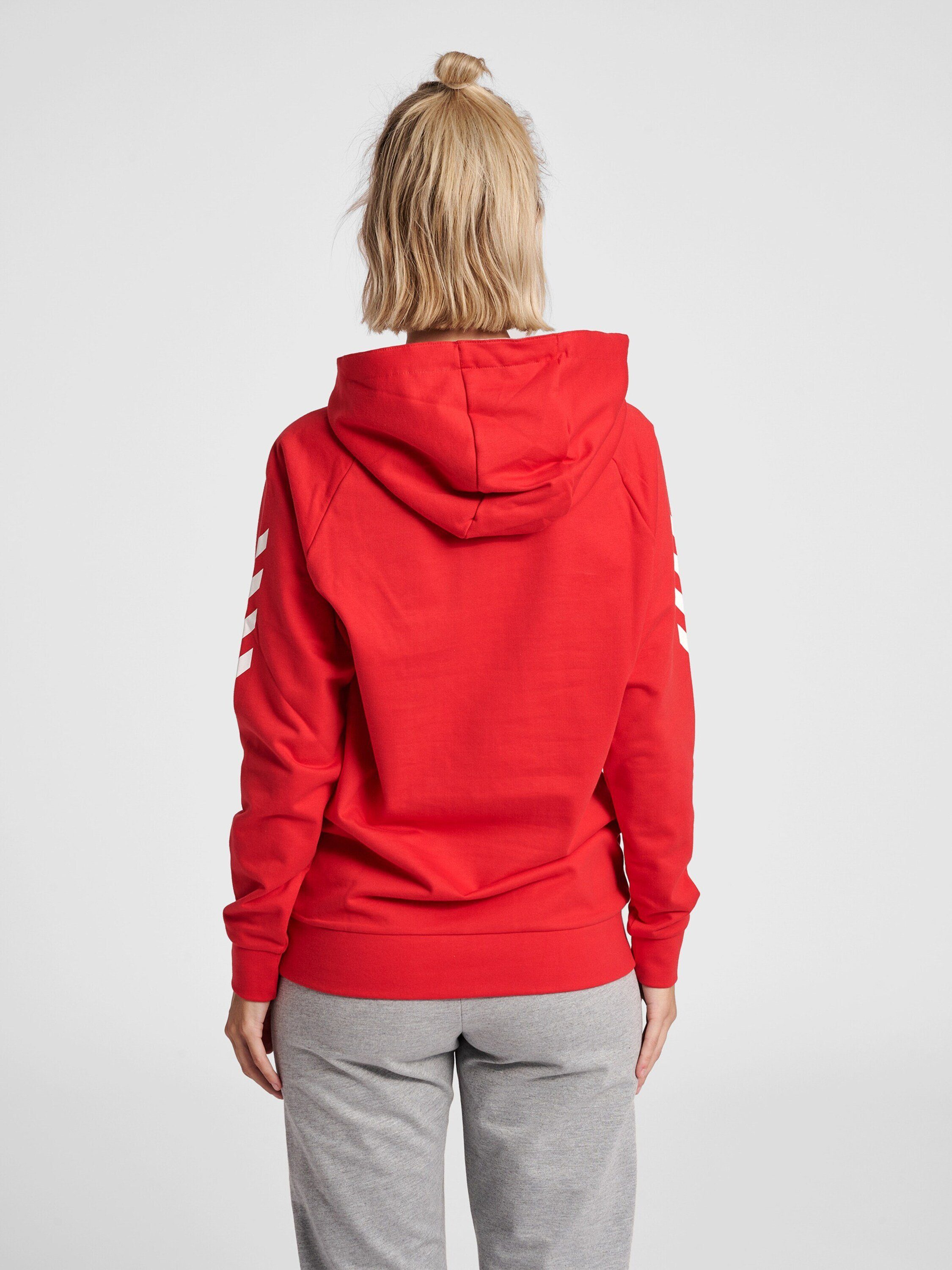 hummel Sweatshirt (1-tlg) Plain/ohne Details Rot