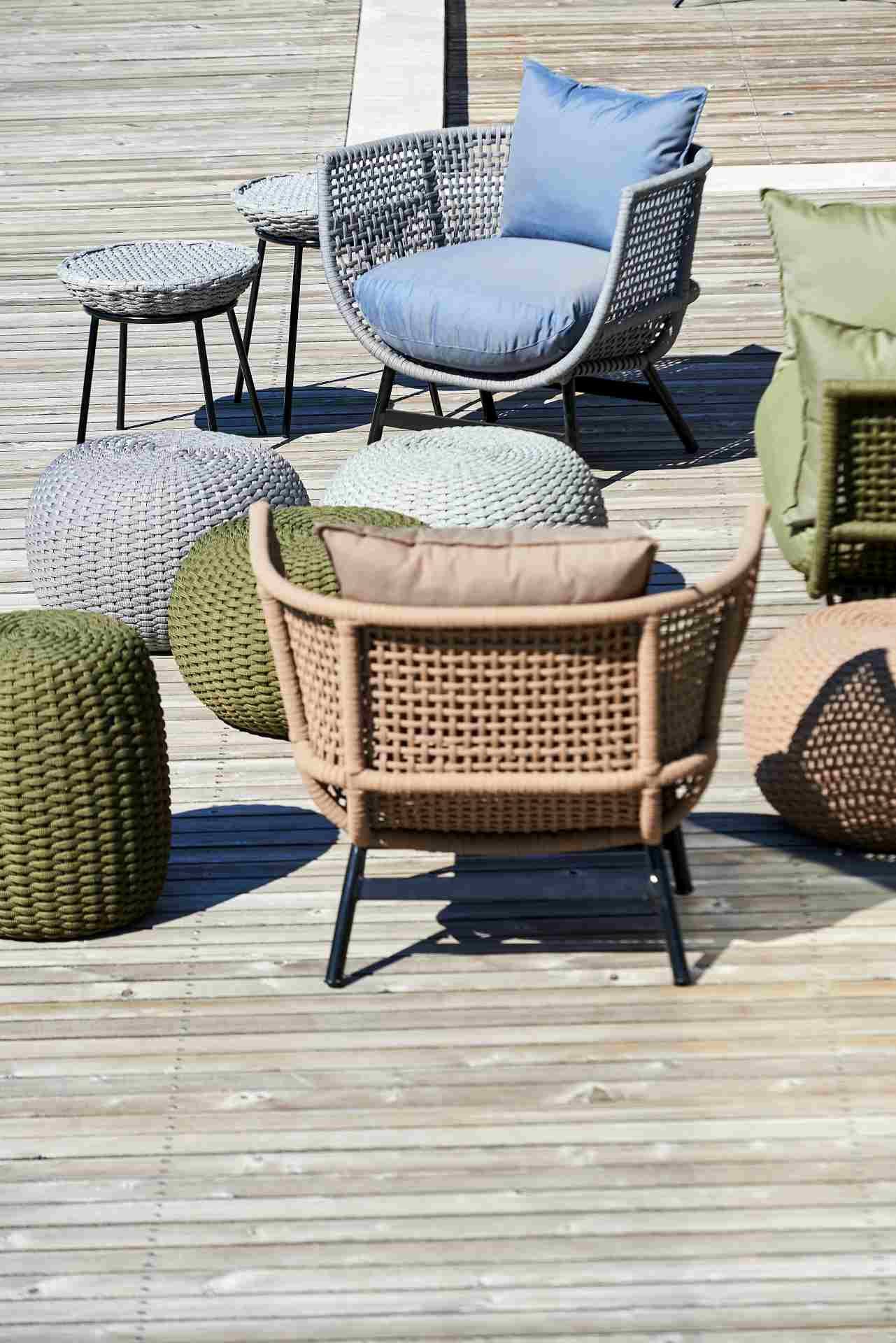 jankurtz Gartensessel Suka aus Aluminium, Olive