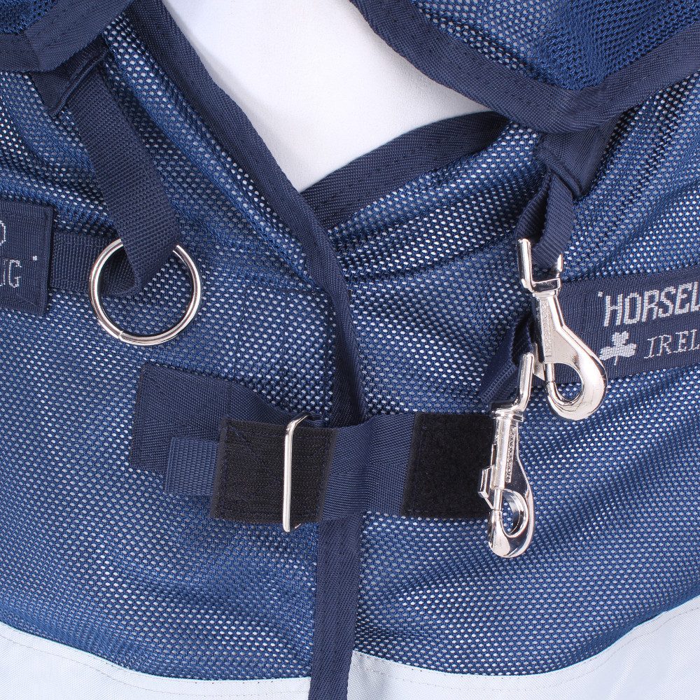 Horseware Pferde-Regendecke Horseware Rambo Summer Series Turnout 0g - Navy/Grey – Bild 4 von 5