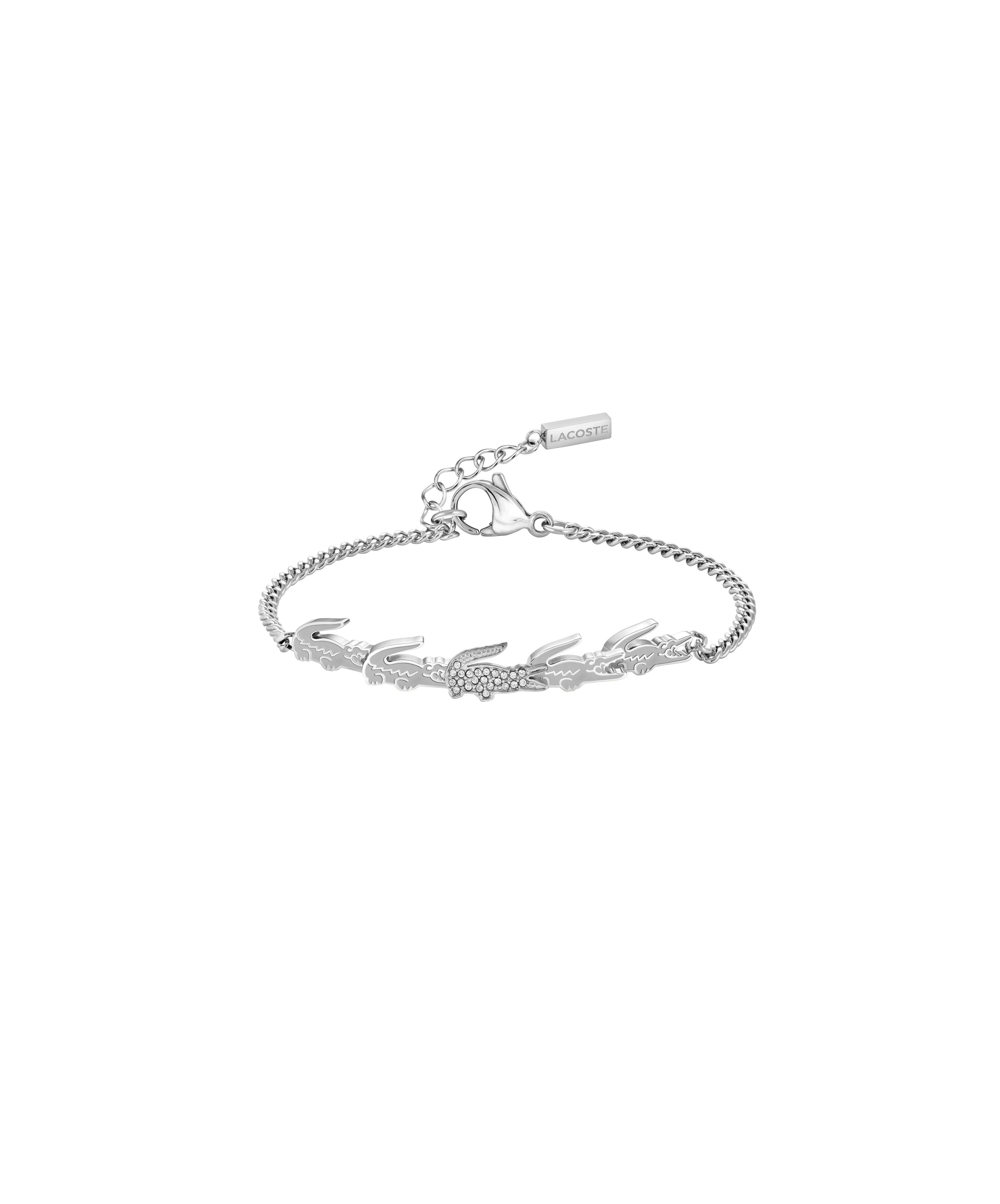 Lacoste Armkette CROCODILE, wahlweise mit oder ohne Stein