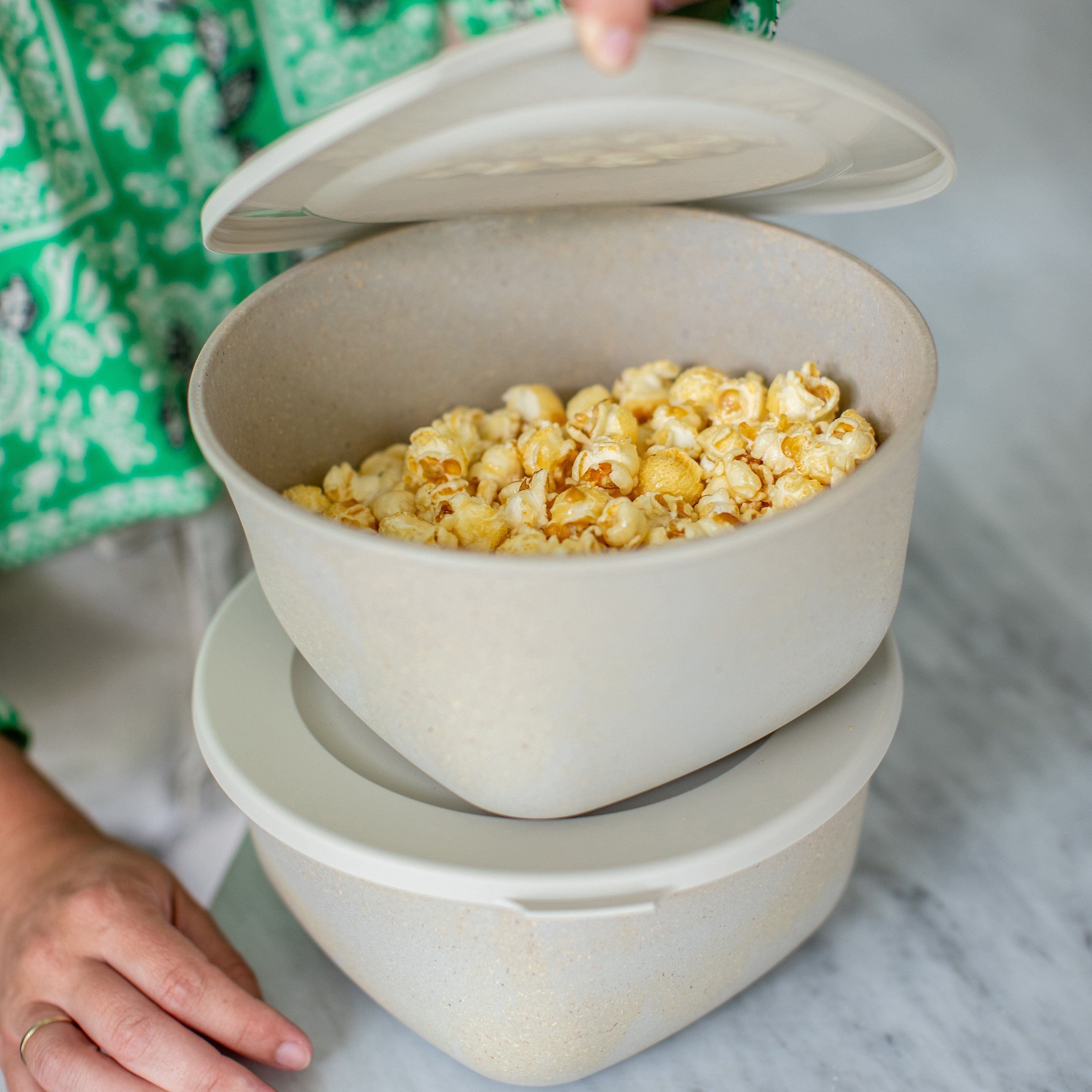 KOZIOL spülmaschinengeeignet,melaminfrei,recycelbarCO²neutrale 4, BOX coral Frischhaltedose CONNECT 4L Produktion Kunststoff, (1-tlg), nature