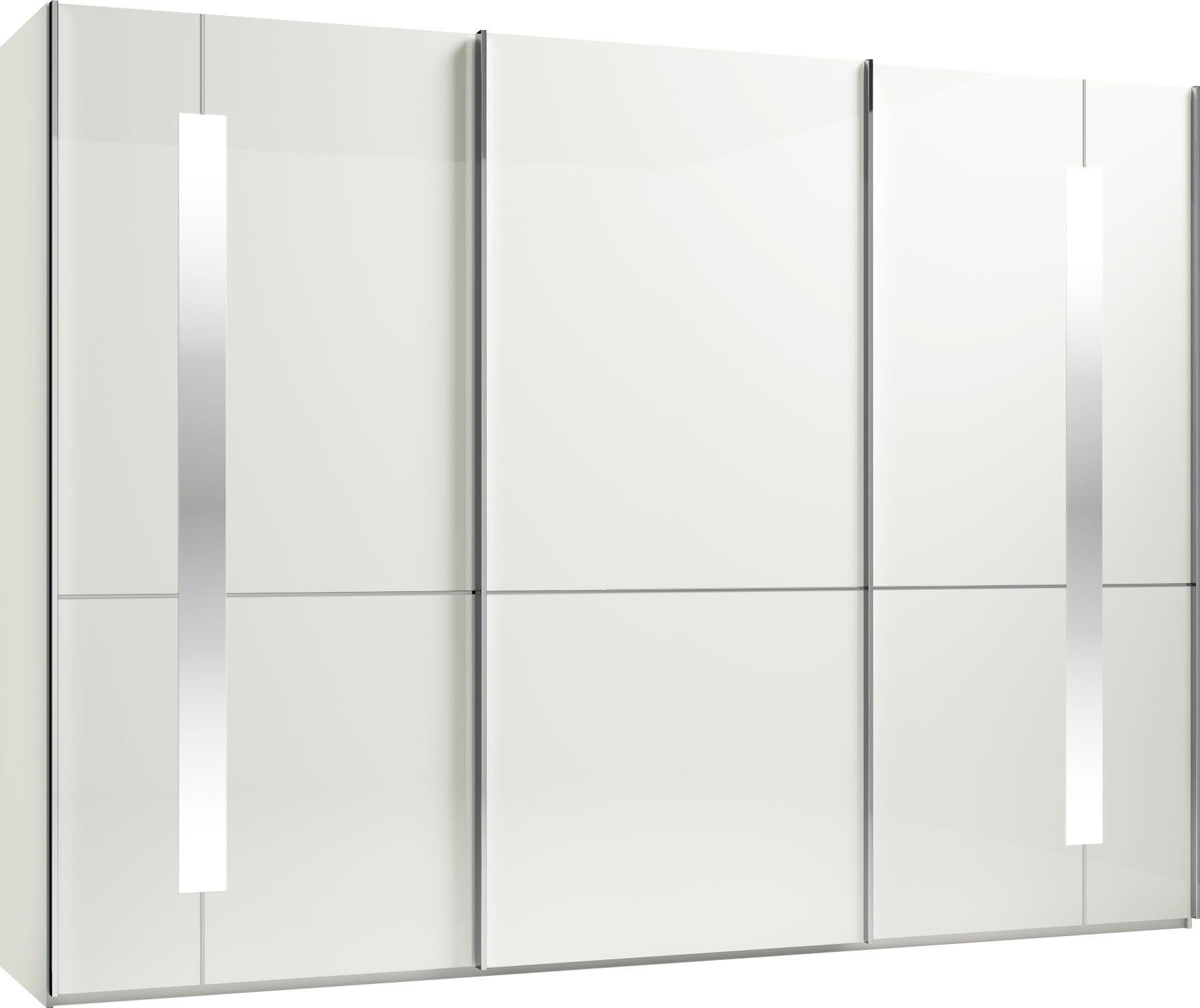 Musterring Schwebetürenschrank Imola W inkl. Einlegeböden und Kleiderstangen, mit Glastüren inkl. Zierspiegel